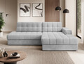 Coltar extensibil dreapta 3 locuri ELTAP, RT-84MO, Blezalt, 240x150x82 cm, lemn/poliester, gri deschis