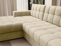 Coltar extensibil stanga 3 locuri ELTAP, LT-04MO, Blezalt, 240x150x82 cm, lemn/poliester, bej