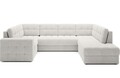 Coltar extensibil dreapta 5 locuri ELTAP, RT-01ROY, Blewett, 299x198x82 cm, lemn/poliester, alb