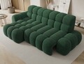 Coltar extensibil stanga 3 locuri ELTAP, Ceedro, 283x165x98 cm, lemn/poliester, verde inchis