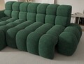 Coltar extensibil stanga 3 locuri ELTAP, Ceedro, 283x165x98 cm, lemn/poliester, verde inchis