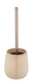 Perie pentru toaleta cu suport Sirmione, Wenko, 10.5x40 cm, ceramica/inox, bej