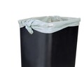 Cos de gunoi cu pedala Design, Wenko, 20.5x36x46 cm, otel/polipropilena, crem/negru