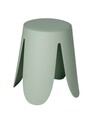Taburet pentru baie Comiso, Wenko, 44.5x46 cm, plastic/poliuretan, verde