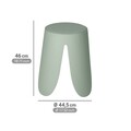 Taburet pentru baie Comiso, Wenko, 44.5x46 cm, plastic/poliuretan, verde