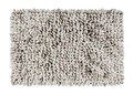 Covoras de baie Lerici, Wenko, 60x90x6 cm, poliester/bumbac, alb/gri