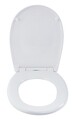 Capac de toaleta cu sistem automat de coborare Varoni, Wenko, 35x44.5 cm, duroplast/inox, alb