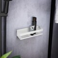 Etajera pentru baie Genova, Wenko, 30x10.5x8 cm, inox, alb