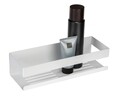 Etajera pentru baie Genova, Wenko, 30x10.5x8 cm, inox, alb