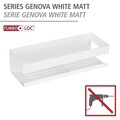 Etajera pentru baie Genova, Wenko, 30x10.5x8 cm, inox, alb