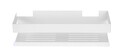 Etajera pentru baie Genova, Wenko, 30x10.5x8 cm, inox, alb