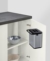Cos de gunoi Colin, Wenko, 20.5x12.5x21 cm, inox/ABS/polipropilena, argintiu/negru