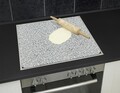 Protectie perete bucatarie Granite, Wenko, 56x50x0.5 cm, sticla temperata/silicon, multicolor