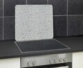 Protectie perete bucatarie Granite, Wenko, 56x50x0.5 cm, sticla temperata/silicon, multicolor