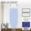Husa pentru masa de calcat Air Comfort, Wenko, 140x48 cm, bumbac, albastru/alb