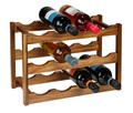 Suport pentru 12 sticle de vin Fondi, Wenko, 42x21x28 cm, lemn acacia, maro