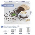 Set 2 protectii universale pentru aragaz Cafe Aromatica, Wenko, 30x52x1.8-5 cm, sticla temperata, multicolor