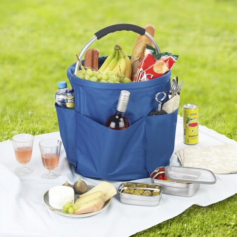 Organizator produse de curatenie Herkules, Maximex, 35x35 cm, poliester, albastru