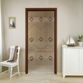Perdea decorativa pentru usa Beads, Maximex, 90x200 cm, lemn/bambus, multicolor