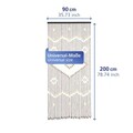 Perdea decorativa pentru usa Rhombus, Maximex, 90x200 cm, lemn/bambus, multicolor