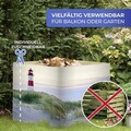 Folie paravan pentru balcon si gradina North Sea Coast, Maximex, 500x85 cm, PVC/poliamida, multicolor