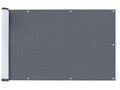 Folie paravan pentru balcon si gradina Anthrazit Uni, Maximex, 500x85 cm, PVC/poliamida, antracit/negru