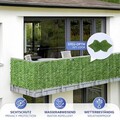 Folie paravan pentru balcon si gradina Ivy, Maximex, 100x300 cm, polietilena/poliester/nailon, verde
