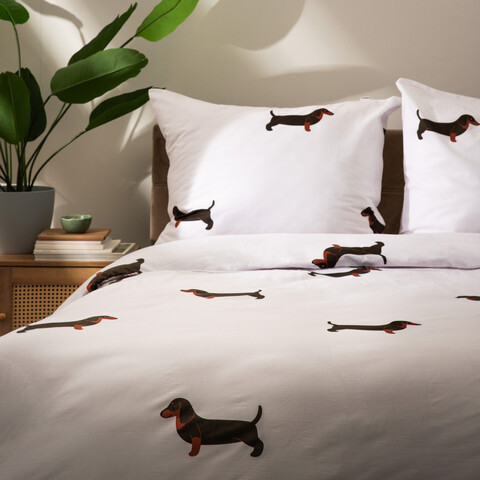 Lenjerie de pat pentru o persoana Winnie, Homla, 2 piese, 140x200 cm, bumbac, multicolor