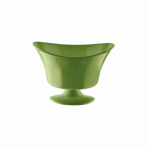 Cupa pentru inghetata, 9.5 x 11 x 13.5 cm, 350 ml, plastic, verde