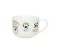 Cana mic dejun, Dogs, Brandani, 12.5x9 cm, portelan New Bone China