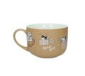 Cana mic dejun, Cats, Brandani, 12.5x9 cm, portelan New Bone China