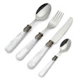 Set tacamuri 16 piese, Mother Of Pearl, Brandani, inox, perla