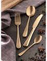 Set tacamuri 16 piese, Old Gold, Brandani, inox, auriu