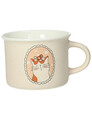 Set 4 cesti de cafea espresso, Dogs and Cats, Brandani, 8x5.5 cm, portelan New Bone China