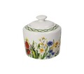 Zaharnita cu capac, Fiori Di Campo, Brandani, 10x10 cm, portelan New Bone China