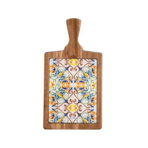 Tocator, Medicea, Brandani, 18x34.5 cm, lemn acacia/sticla