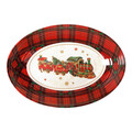 Platou servire, Christmas Oval, Brandani, 33x23x6.5 cm, melamina