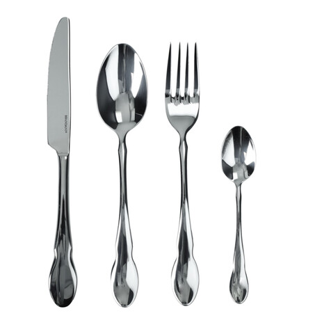 Set tacamuri 24 piese, Antichi Shiny, Brandani, inox