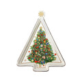 Platou servire, Christmas, Brandani, 16x21.5 cm, portelan New Bone China