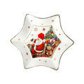 Platou servire, Christmas, Brandani, 20x20 cm, portelan New Bone China