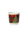 Set 4 cesti de cafea, Christmas, Brandani, 6x6 cm, portelan New Bone China