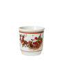 Set 4 cesti de cafea, Christmas, Brandani, 6x6 cm, portelan New Bone China