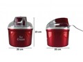 Aparat de facut inghetata si sorbet Beper, 12 W, 20x23 cm, ABS, rosu