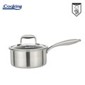 Cratita cu capac Titanium3, Cooking by Heinner, 16x8.5 cm, 1.6 L, inox/sticla, argintiu