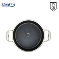 Oala cu capac Titanium3, Cooking by Heinner, 20x10 cm, 2.8 L, inox/sticla, argintiu