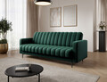Canapea extensibila 3 locuri ELTAP, Roneyy, 212x89x86 cm, lemn/poliester, verde