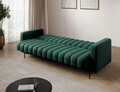 Canapea extensibila 3 locuri ELTAP, Roneyy, 212x89x86 cm, lemn/poliester, verde