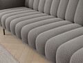 Canapea extensibila 3 locuri ELTAP, Roneyy, 212x89x86 cm, lemn/poliester, gri
