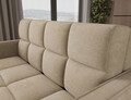 Canapea extensibila 3 locuri ELTAP, Deverio, 154x103x83 cm, lemn/poliester, bej