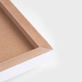 Harta lumii Kesdo, Homla, 60x40x2 cm, MDF, alb/maro
